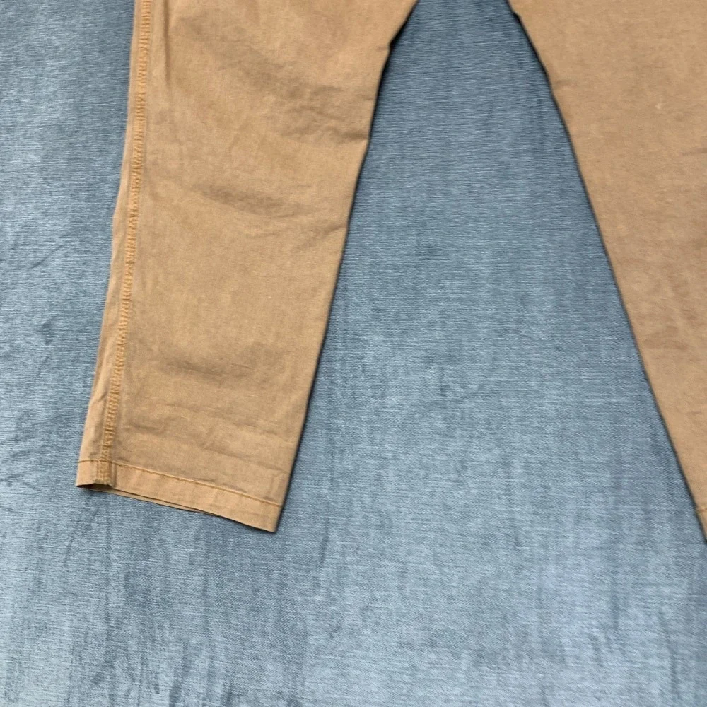 Old Navy Chino Pants Mens Large Tan Cotton Stretch Everyday Wear Straight Leg